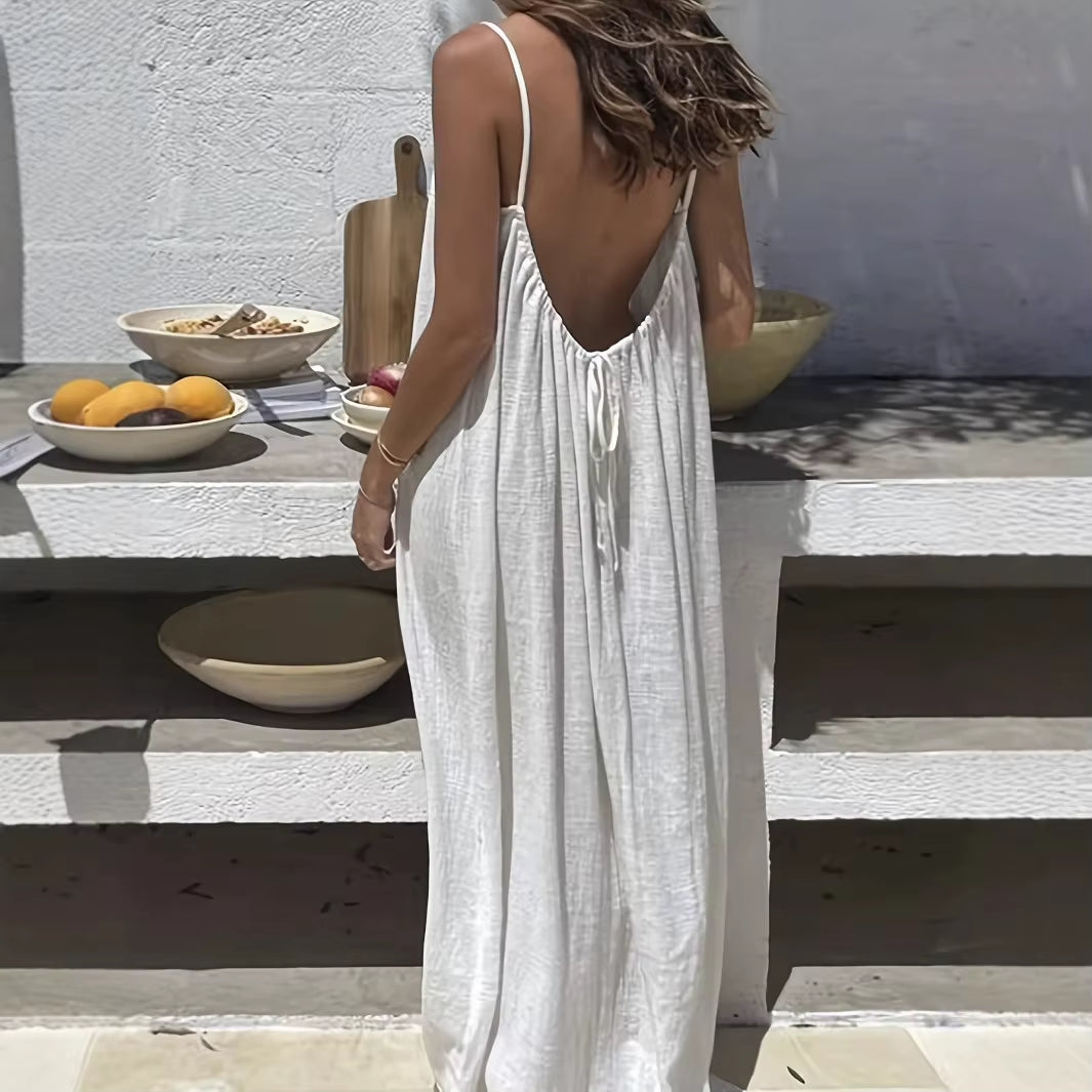 Cami Lounge's Backless Lounge Dress 