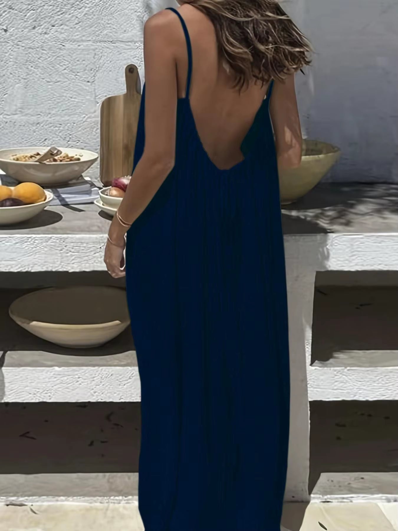 Cami Lounge's Backless Lounge Dress 
