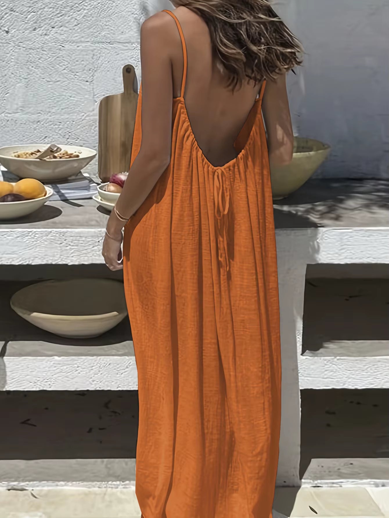 Cami Lounge's Backless Lounge Dress 