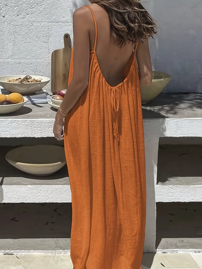 Cami Lounge's Backless Lounge Dress 