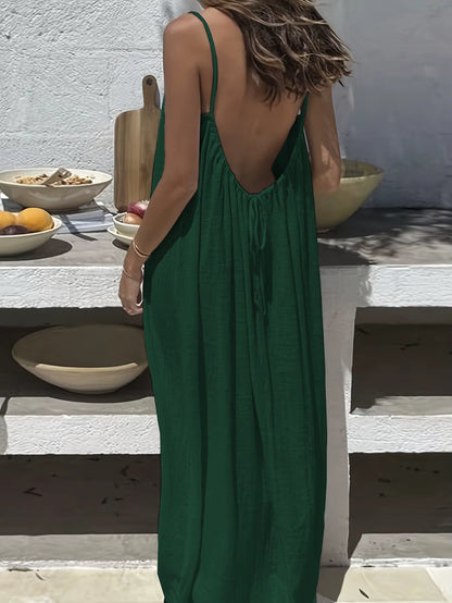 Cami Lounge's Backless Lounge Dress 