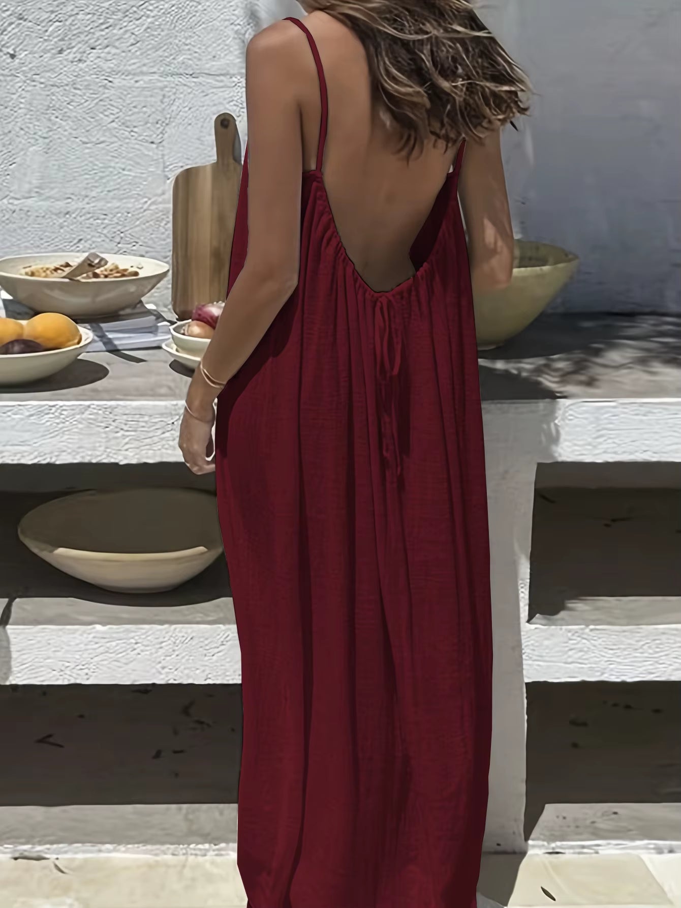 Cami Lounge's Backless Lounge Dress 