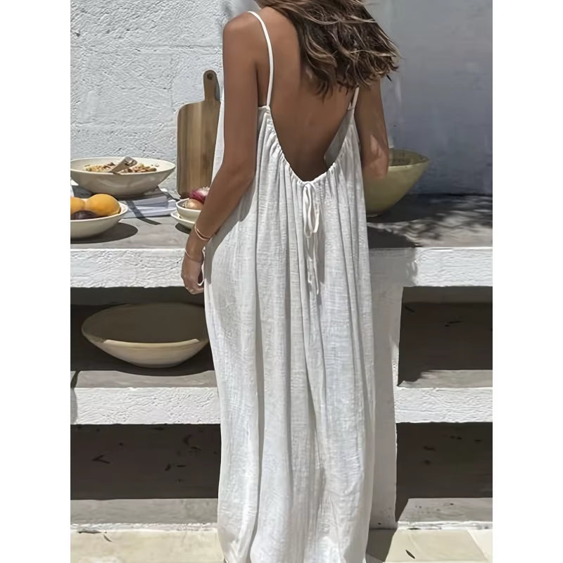 Cami Lounge's Backless Lounge Dress 